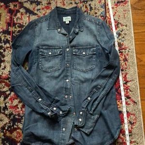 J Crew western denim shirt